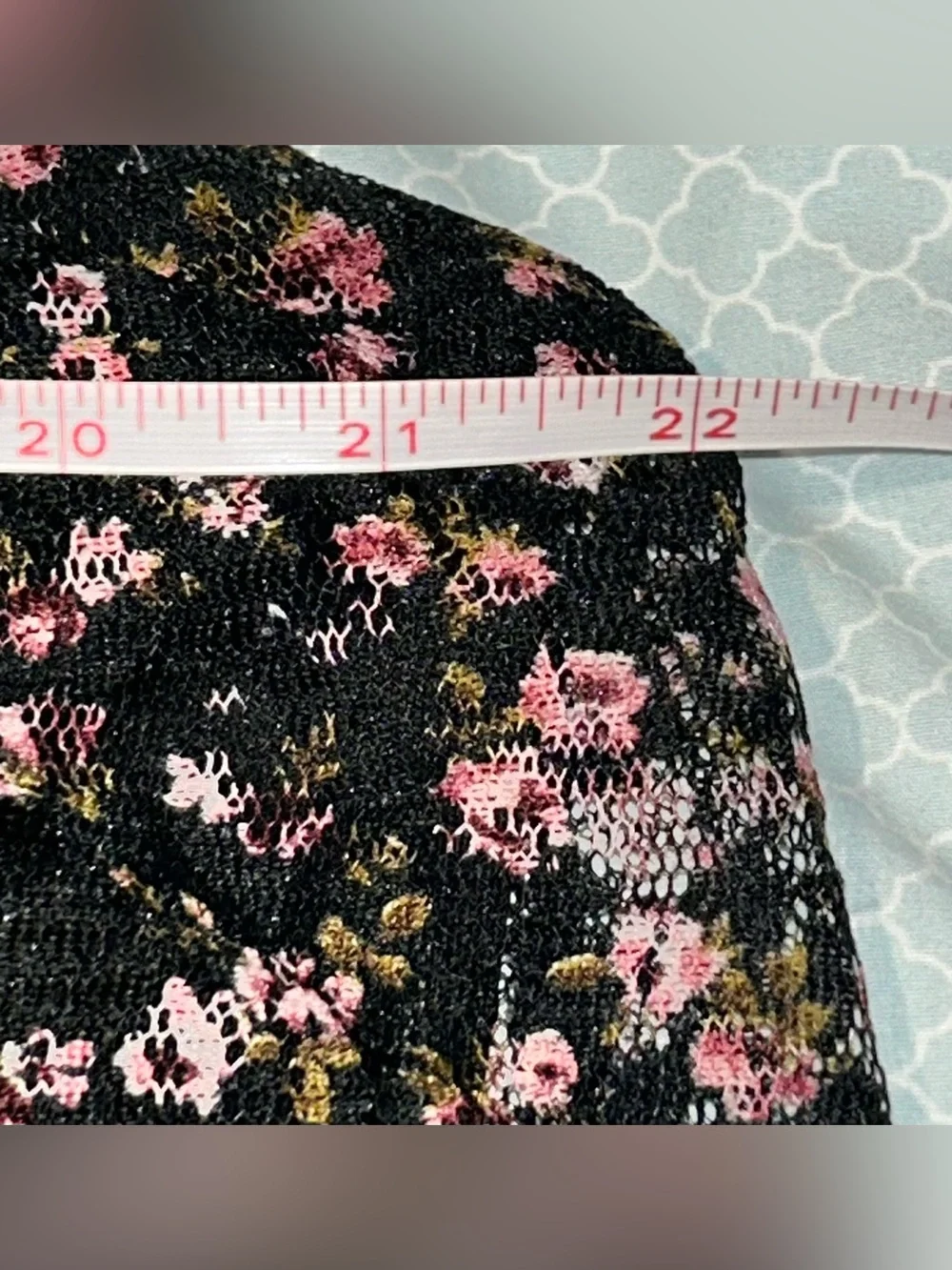 Marianne Black Tank Top with Pink Floral Print - Picture 4 of 5